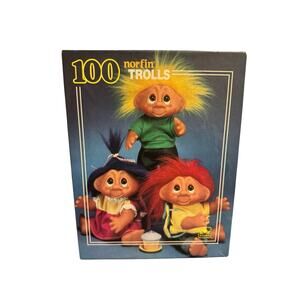 Vintage Norfin Trolls 100 piece 12" x 15" jigsaw puzzle Golden 1992